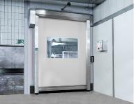 The clean room high-speed doors in the CR Series from EFAFLEX are perfectly adapted to the requirements in controlled manufacturing zones.