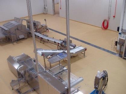 Sureshield applied to bakery process hygiene areas.